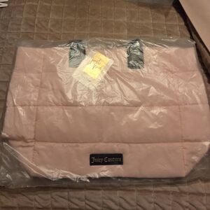 Juicy Couture Soft Pink Quilted Tote